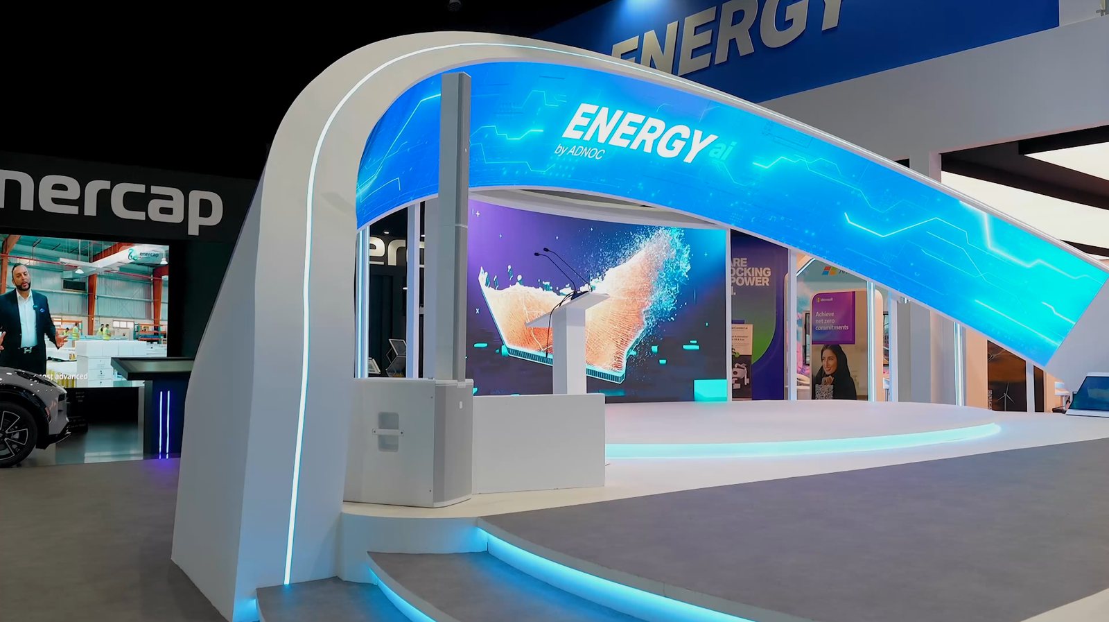 ADNOC AI booth experience at ADIPEC 2024